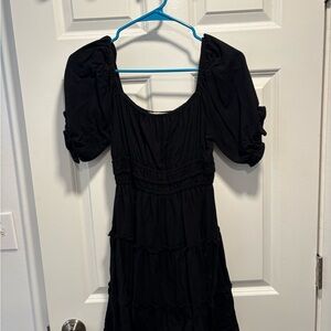 Altar'd State Black Long Sleeve Dress